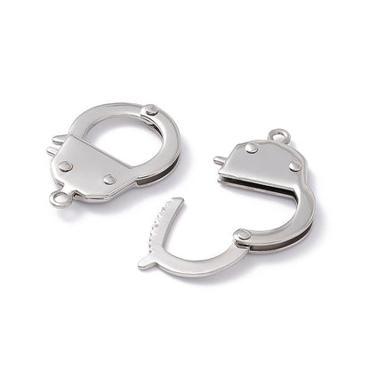 Large Handcuff Clasp, Stainless Steel - SS060