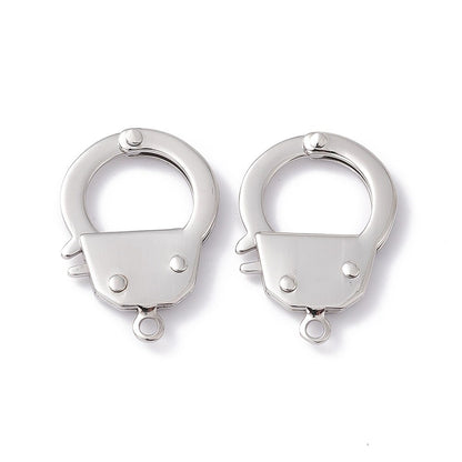Large Handcuff Clasp, Stainless Steel - SS060