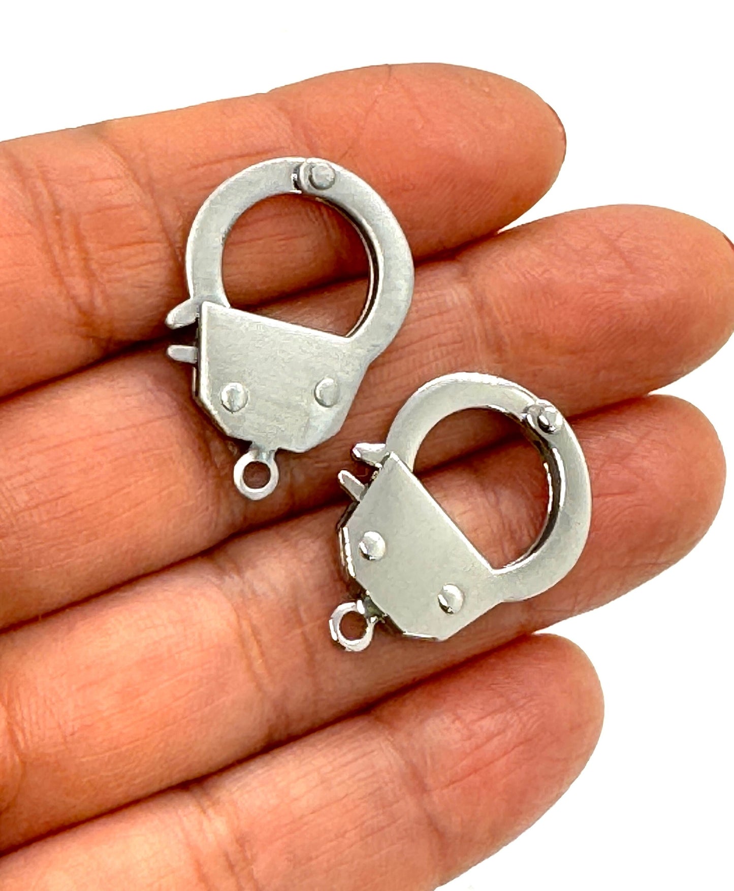 Large Handcuff Clasp, Stainless Steel - SS060