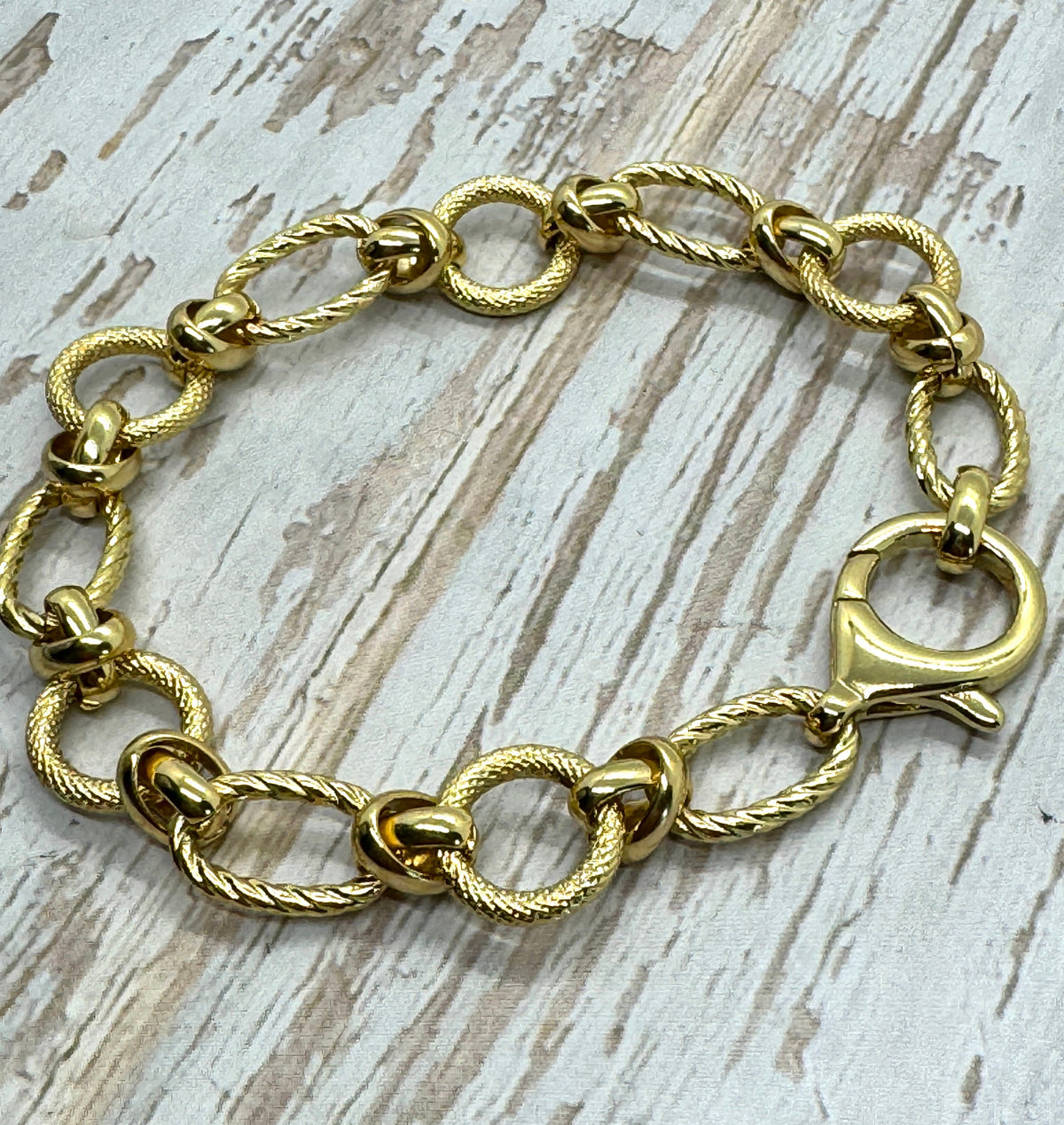 Chunky Oval Link Chain, Shiny 18k Gold Plated