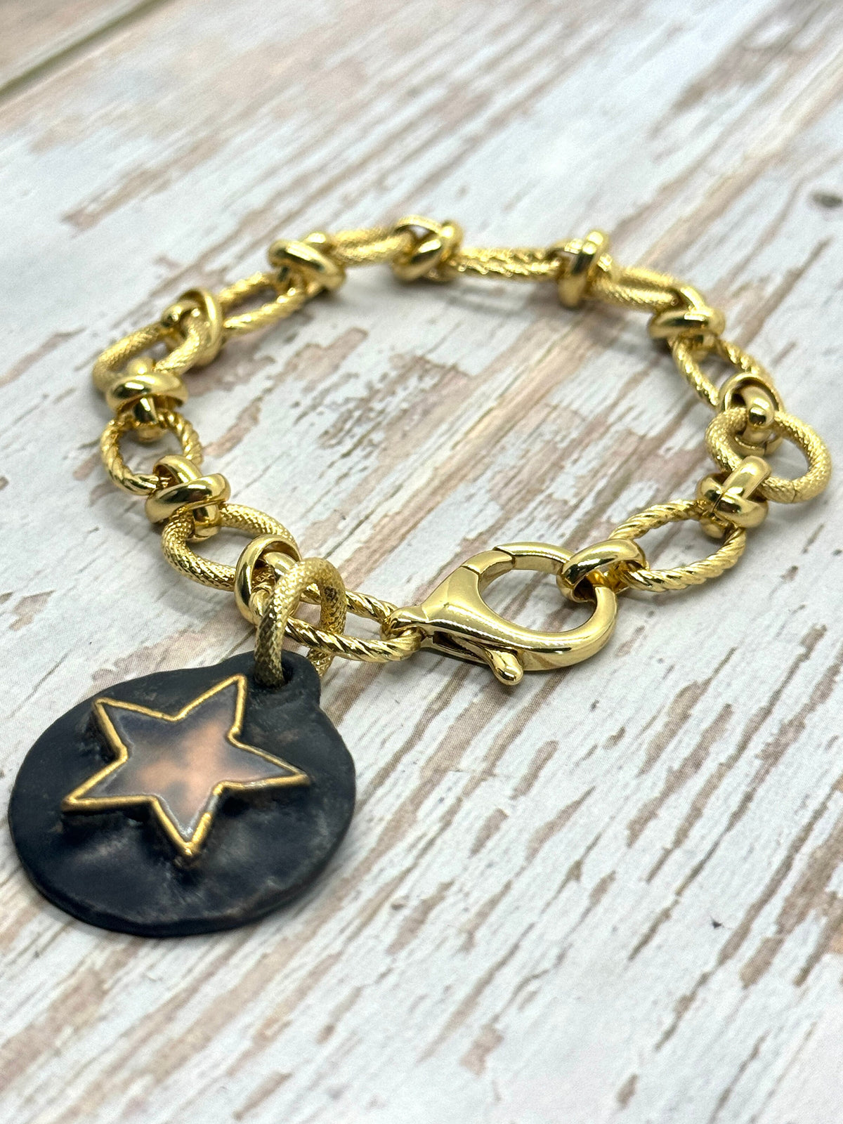 Chunky Oval Link Chain, Shiny 18k Gold Plated