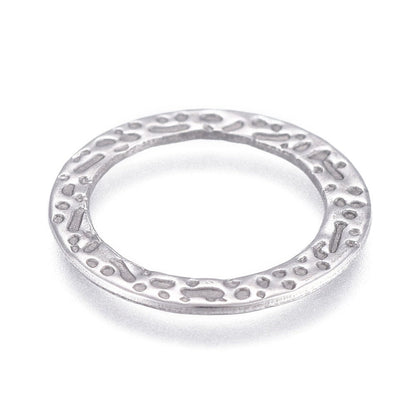 4-10pc Ring Connectors, Stainless Steel - SS063