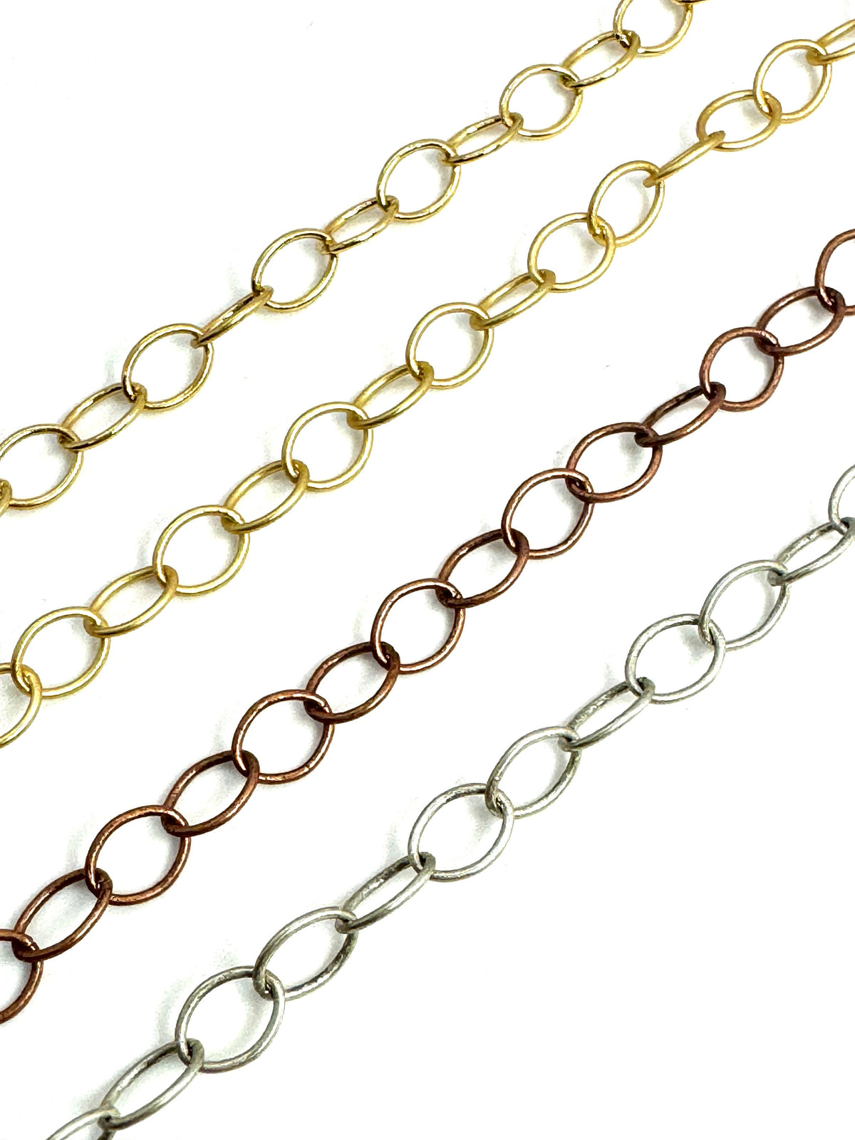 Minimalist 6x5mm Cable Chain, Various Finishes