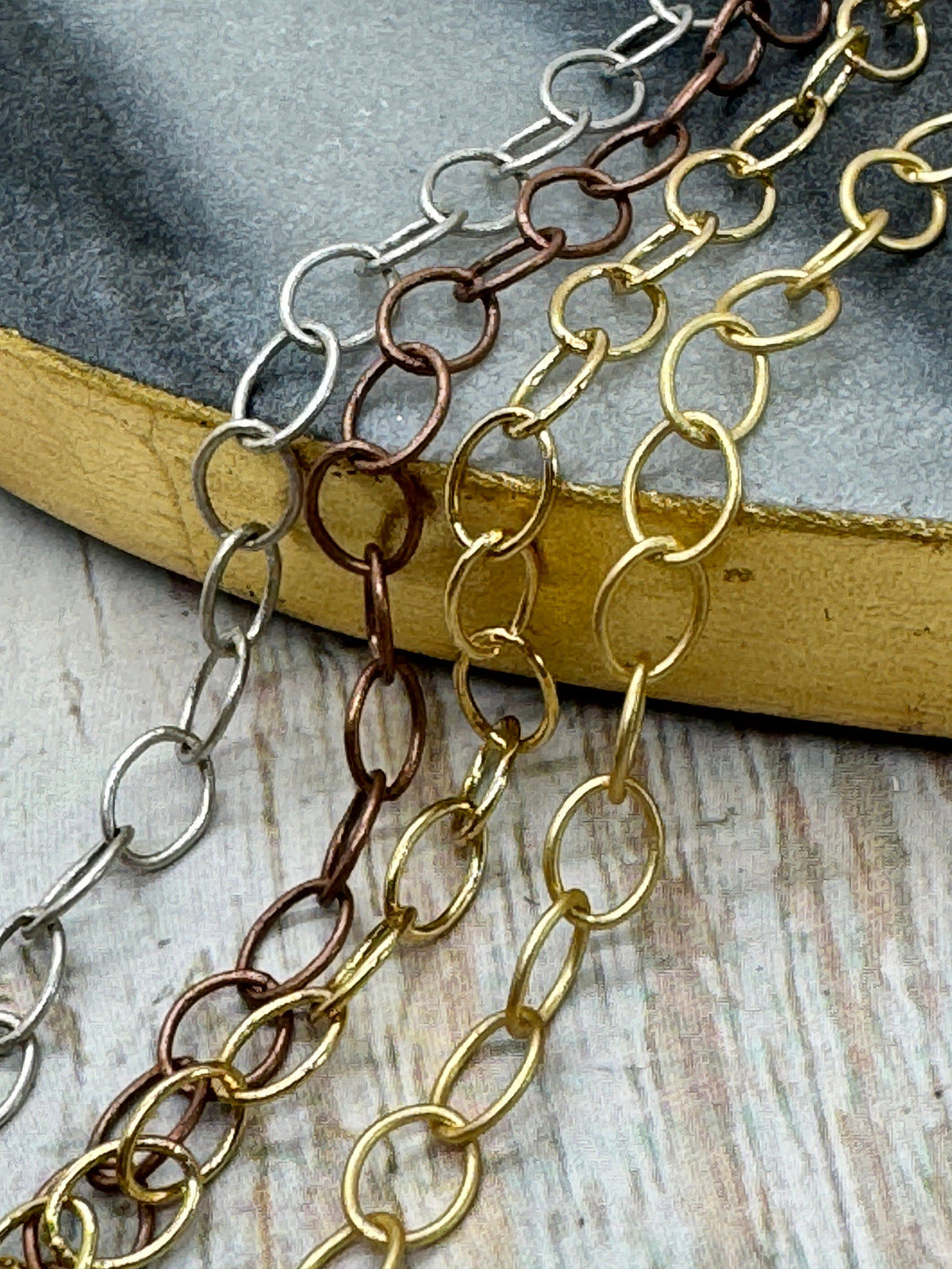 Minimalist 6x5mm Cable Chain, Various Finishes