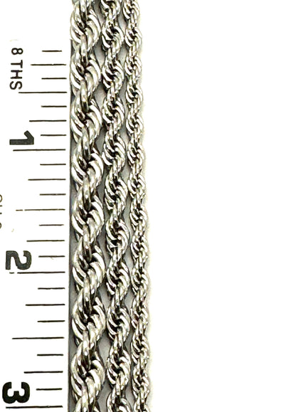 French Rope Chain, Stainless Steel