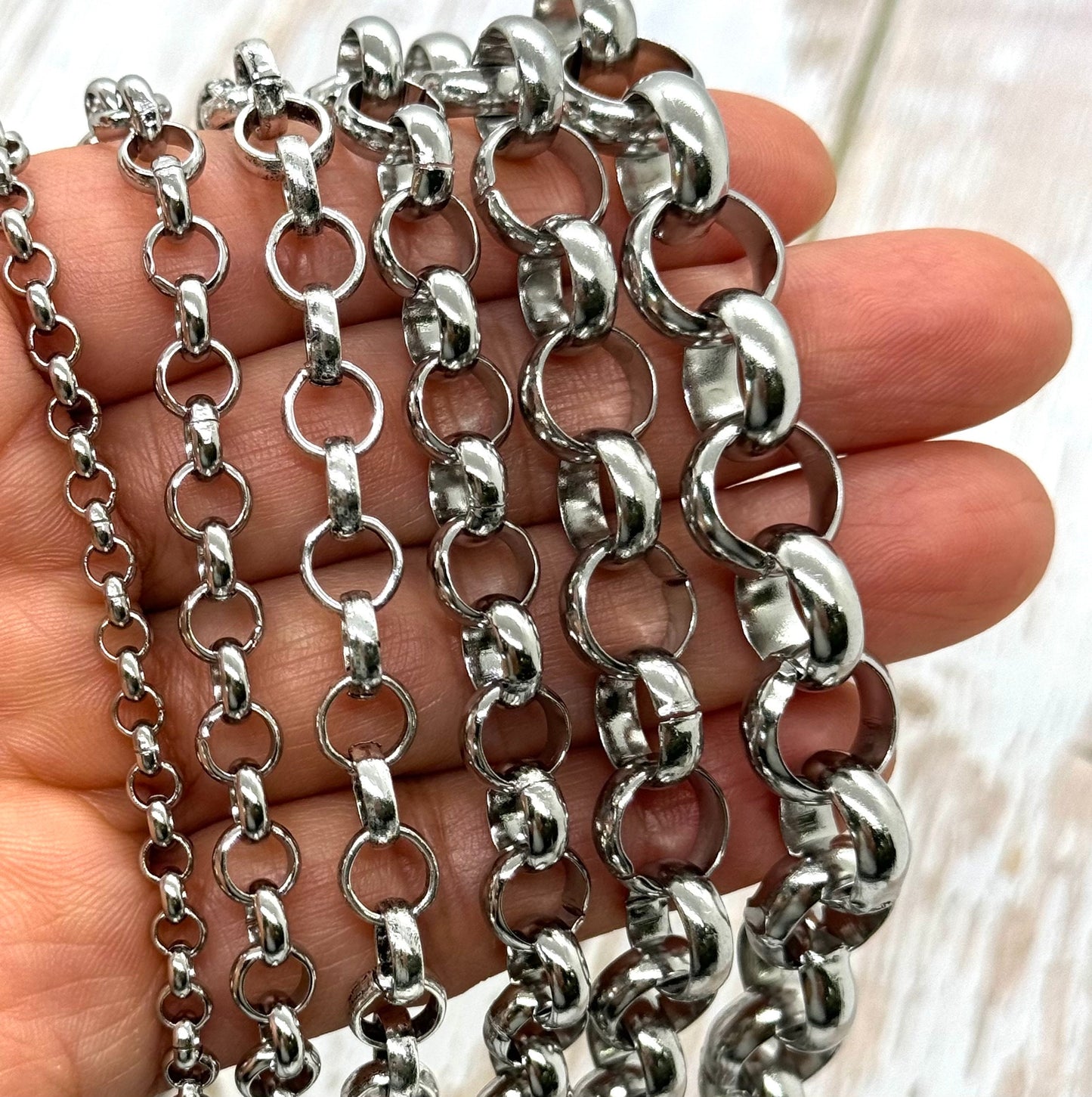 Rolo Chain, Stainless Steel