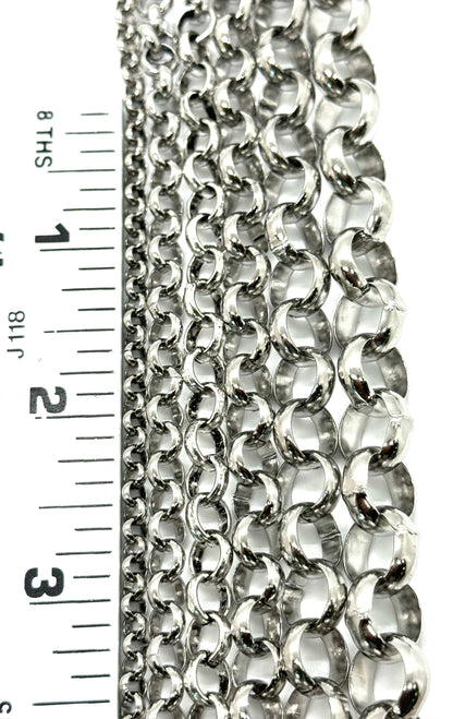 Rolo Chain, Stainless Steel
