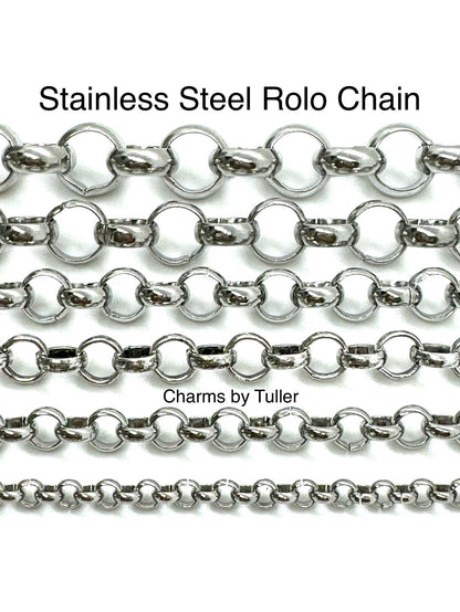 Rolo Chain, Stainless Steel