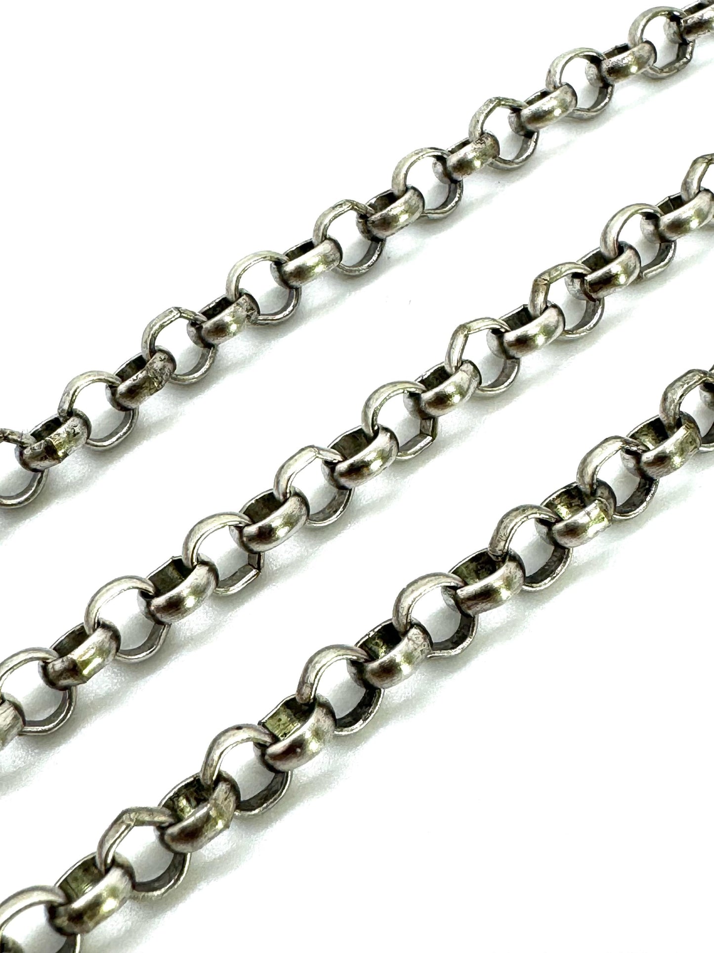 4.5mm Round Rolo Chain, Antiqued Pewter Plated - P048-CH
