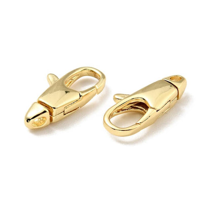 Swivel Lobster Clasp, Shiny 18k Gold Plated - SY084