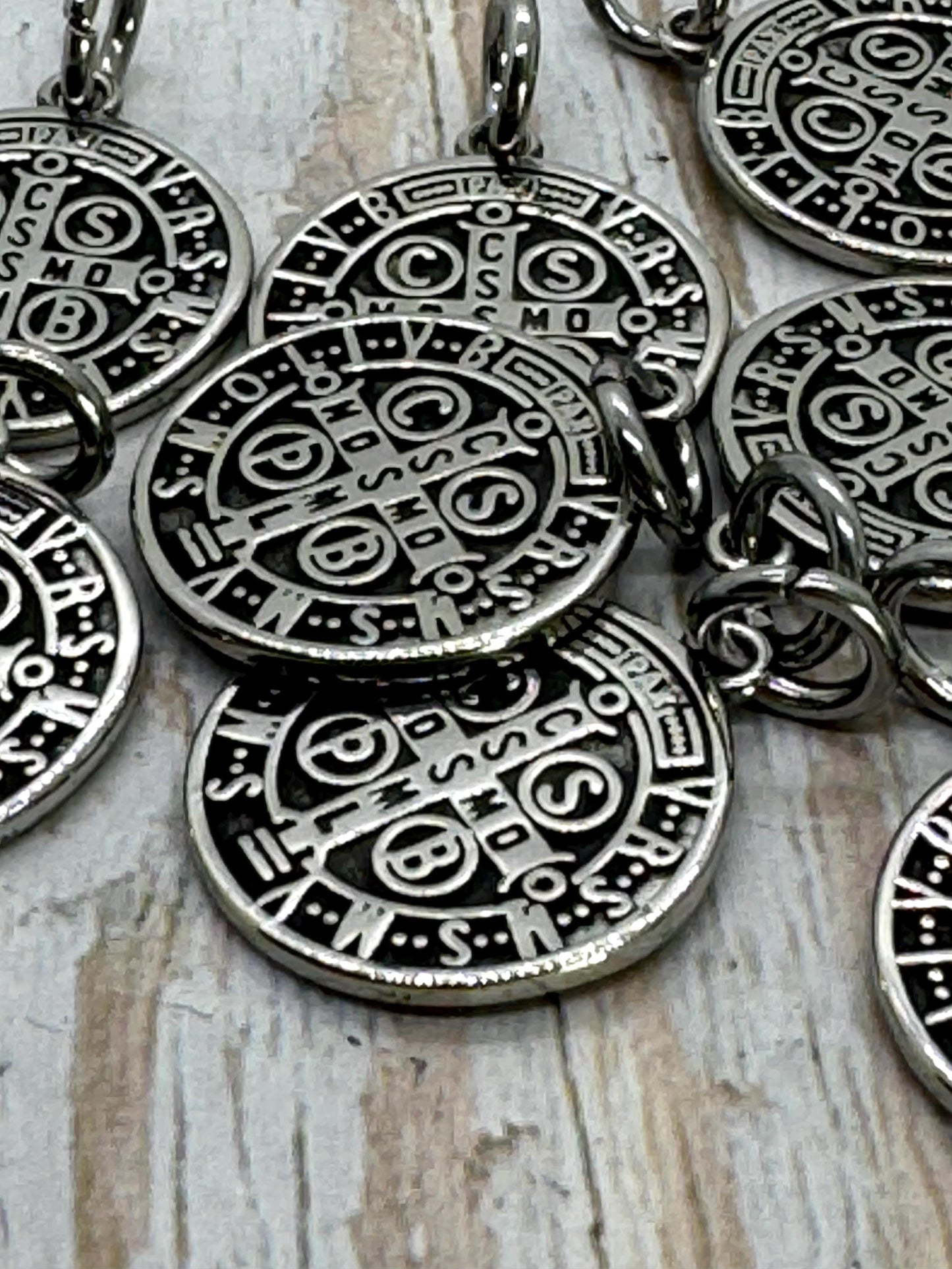Saint Benedict Charm,Stainless Steel - SS059