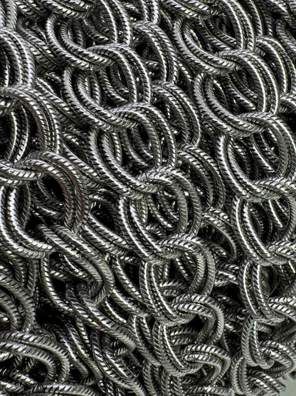 Large Chunky Curb Chain, Antiqued Pewter Plated - P001-CH