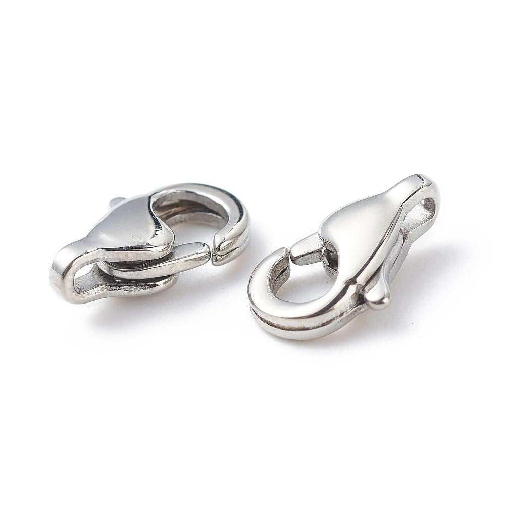 Small Stainless Steel Lobster Claw Clasps, Stainless Steel