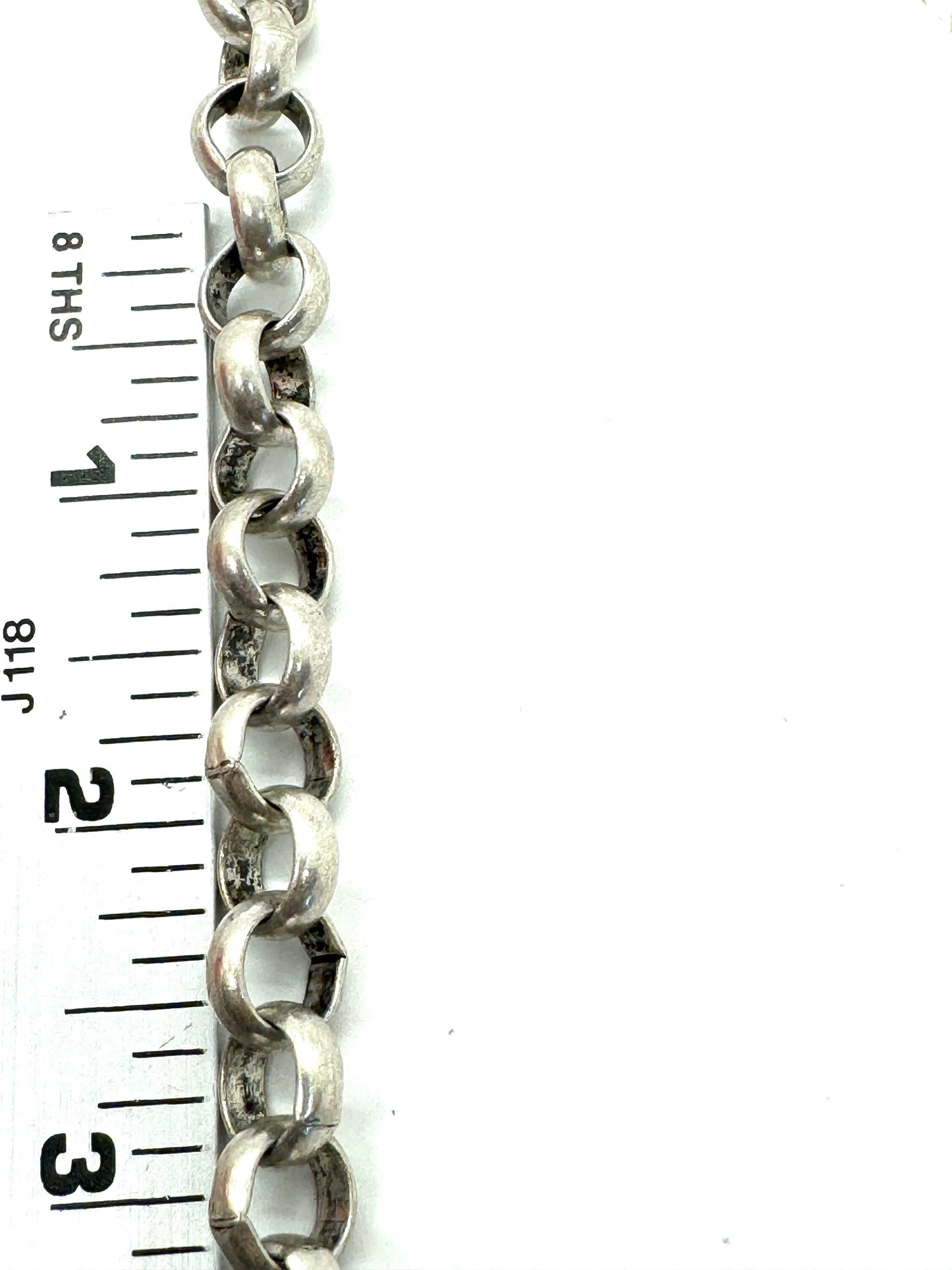 Chaîne Rolo Belcher 11mm, Plaqué Étain Vieilli - P023-CH