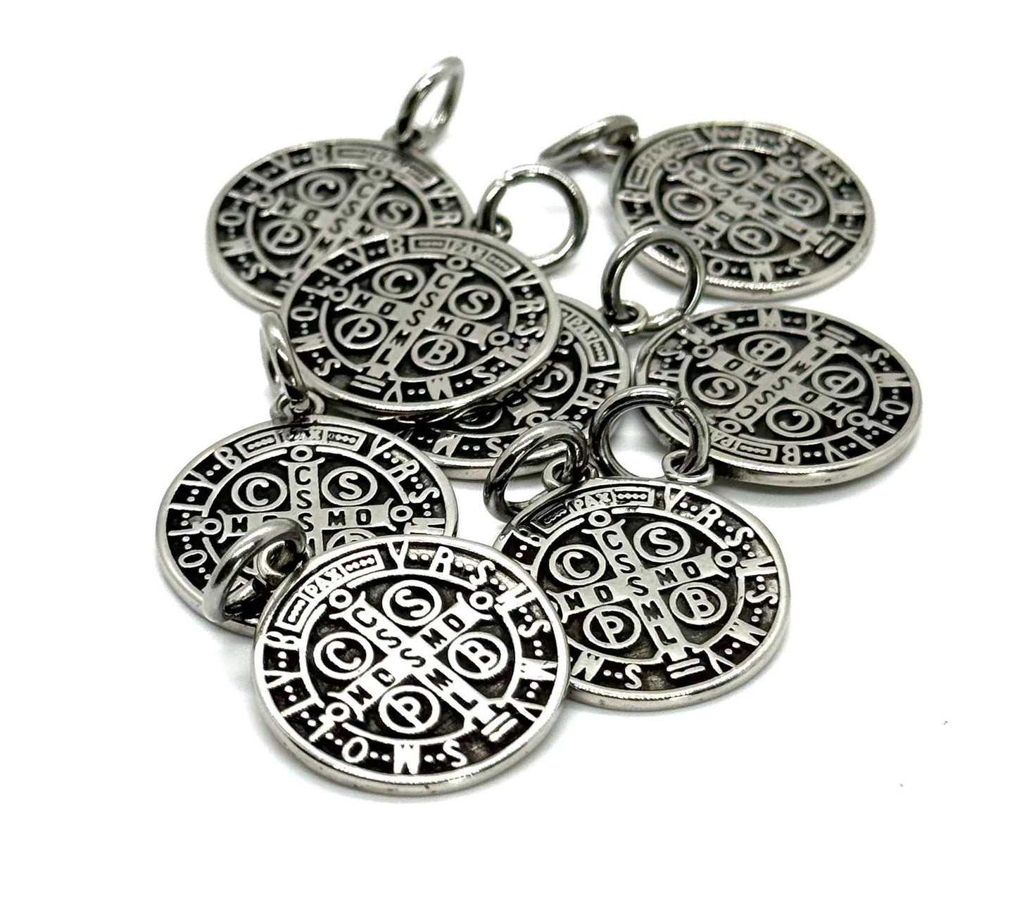 Saint Benedict Charm,Stainless Steel - SS059