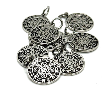 Saint Benedict Charm,Stainless Steel - SS059