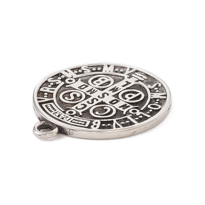 Saint Benedict Charm,Stainless Steel - SS059