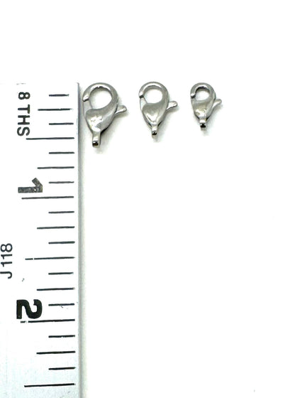 Small Stainless Steel Lobster Claw Clasps, Stainless Steel