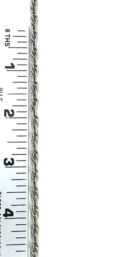 French Rope Chain, Antiqued Pewter Plated - P037-CH