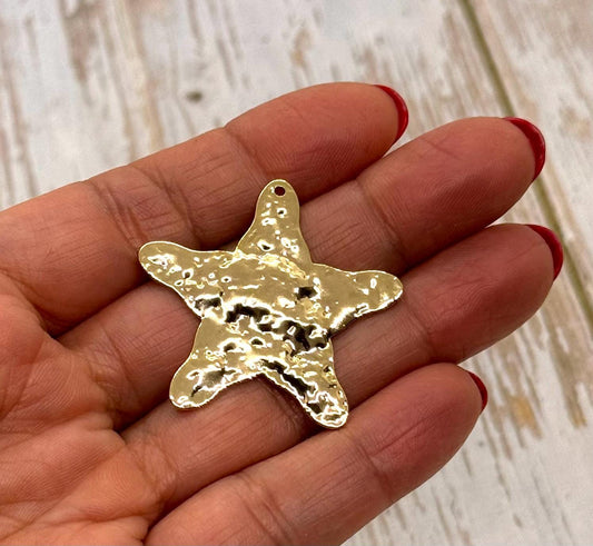 Lightweight Star Pendant, Shiny 18k Gold Plated - SY008