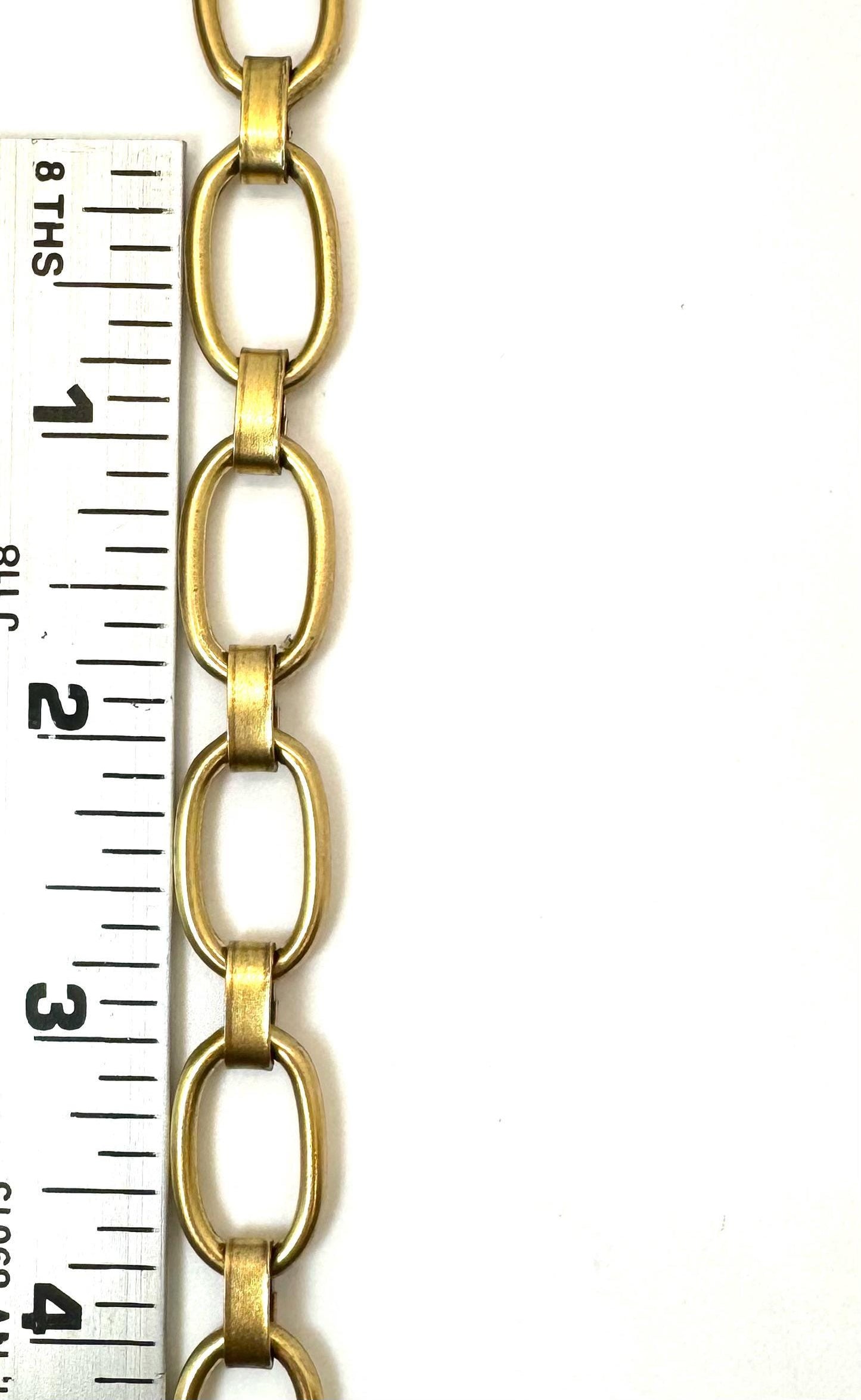 Chunky Thick Oval Link Chain, Antiqued 18k Gold Plated - G094-CH