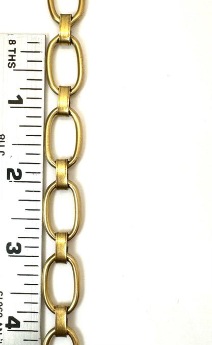 Chunky Thick Oval Link Chain, Antiqued 18k Gold Plated - G094-CH