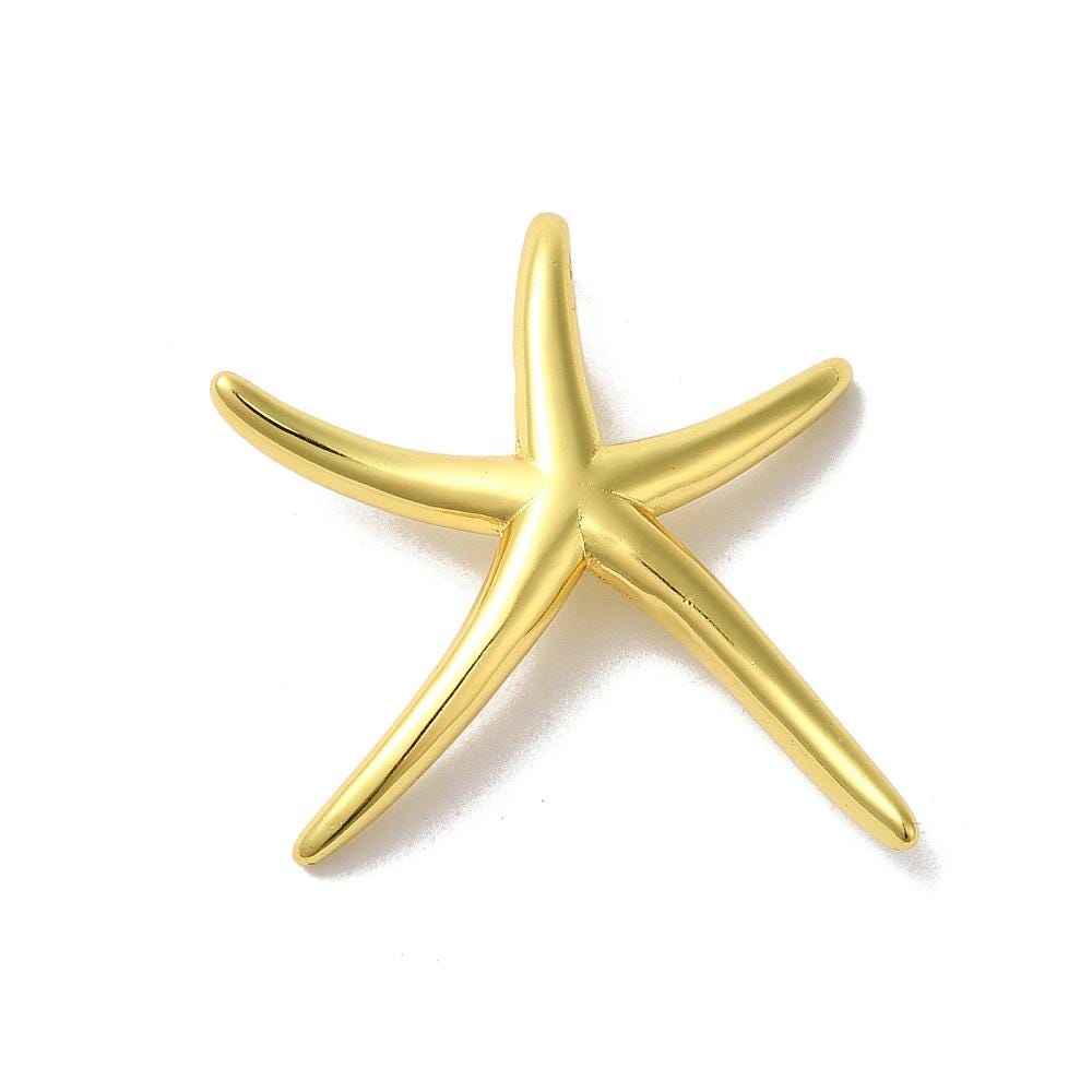 Starfish Charm, Shiny 18k Gold Plated -  SY012