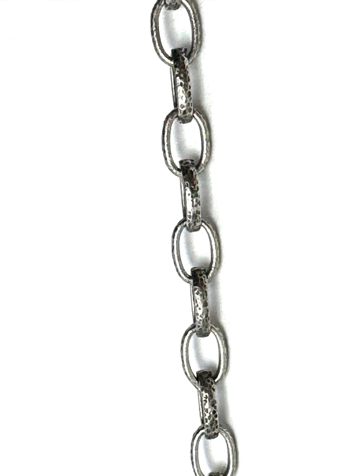 Hammered Rolo Chain, Antiqued Pewter Plated - P042-CH
