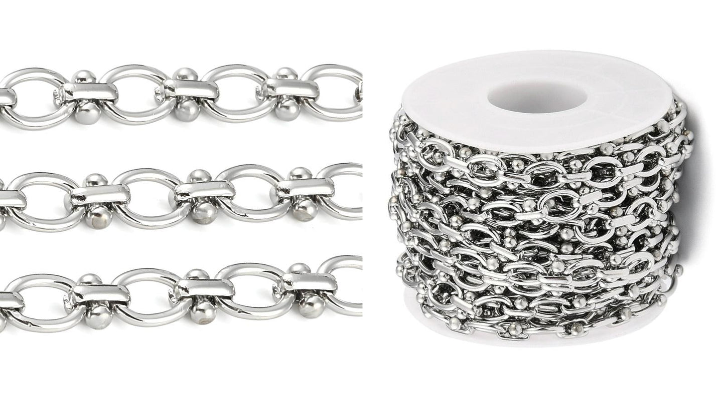 Small Link Chain, Stainless Steel