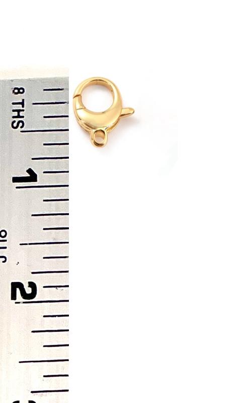 Large Round Lobster Clasp, Shiny 18k Gold Plated - SY086