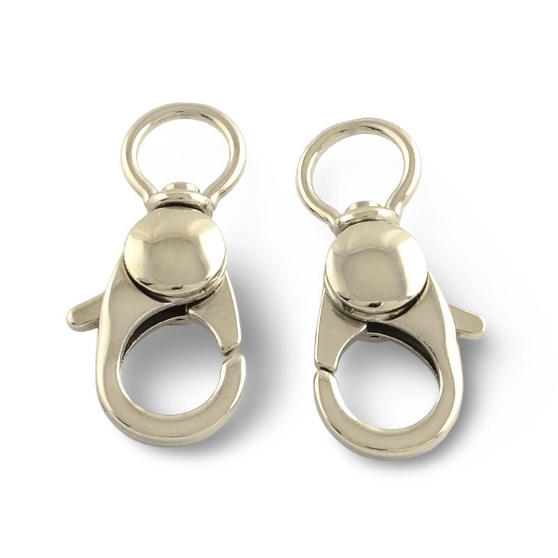 Large Swivel Lobster Claw Clasps, Stainless Steel - SS064