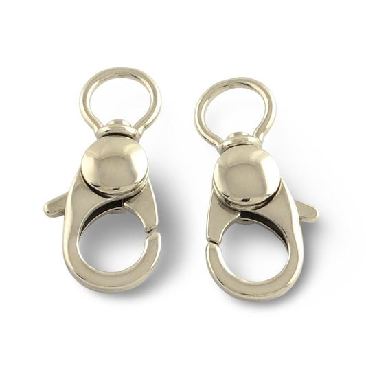 Large Swivel Lobster Claw Clasps, Stainless Steel - SS064