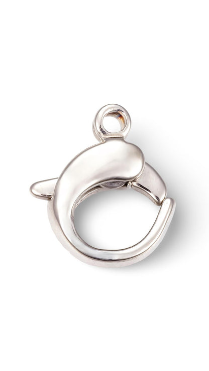 12mm- 5 Lobster Claw Clasps, Stainless Steel - SS065