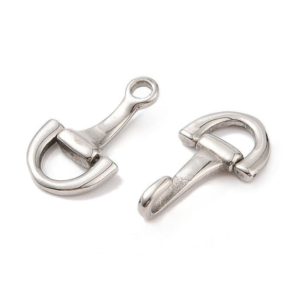 Horse Snaffle Bit Clasp, Stainless Steel - SS047