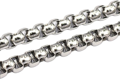 Round Box Chain, Stainless Steel