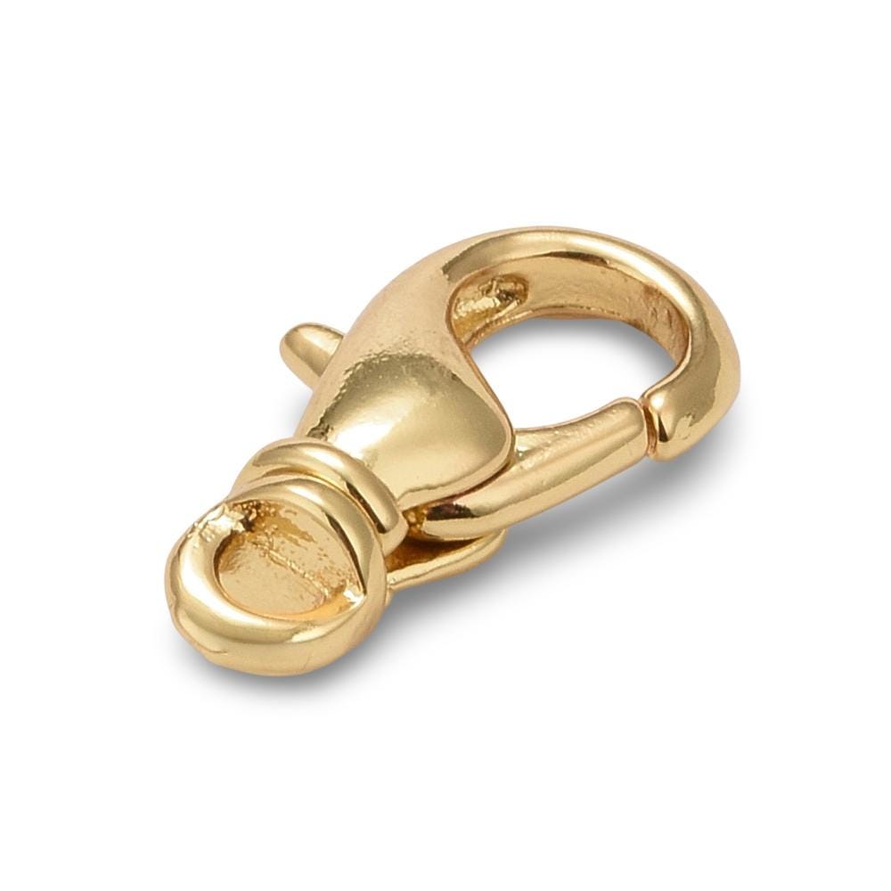 16mm Lobster Clasp, Shiny 18k Gold Plated - SY006