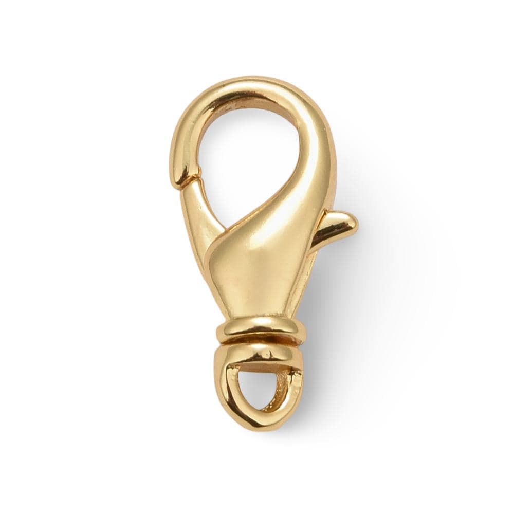 16mm Lobster Clasp, Shiny 18k Gold Plated - SY006