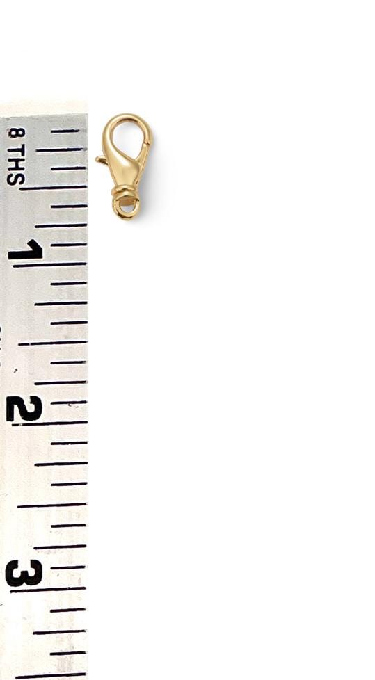 16mm Lobster Clasp, Shiny 18k Gold Plated - SY006