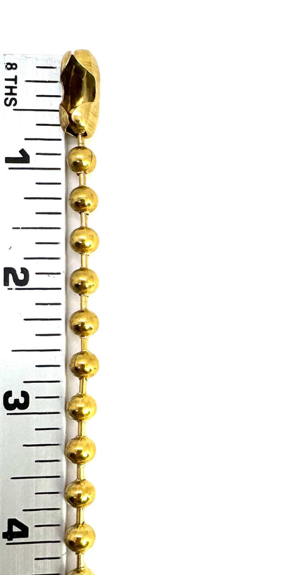 6mm Ball Chain, Antiqued Gold Ion Plated