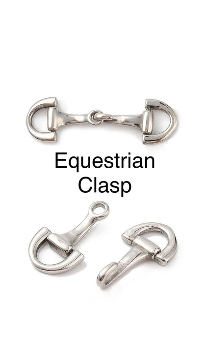 Horse Snaffle Bit Clasp, Stainless Steel - SS047