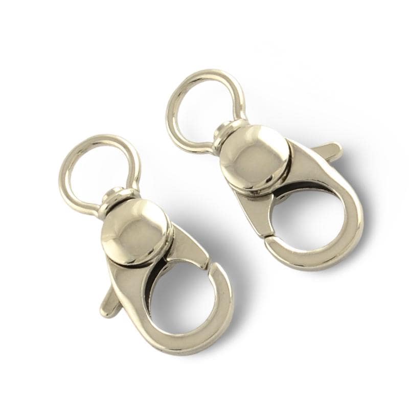 Large Swivel Lobster Claw Clasps, Stainless Steel - SS064