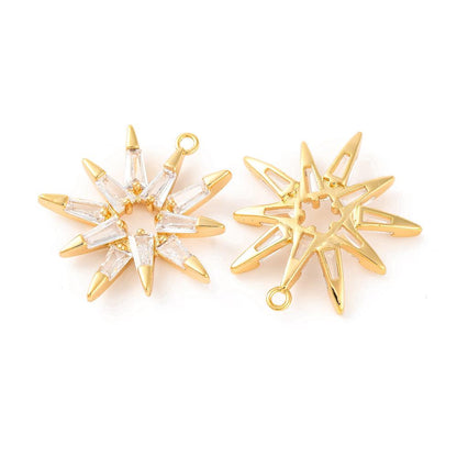 Sparkling Star Pendant, 18K Gold Plated - SY009
