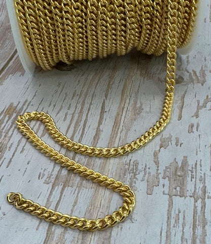 Cadena Delicada Fina, Chapado en Oro de 18k Satinado - S089-CH