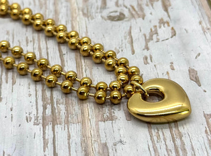 6mm Ball Chain, Antiqued Gold Ion Plated
