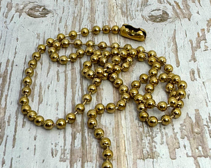 4mm Ball Chain, PVD Gold Plated