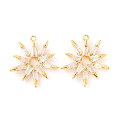 Sparkling Star Pendant, 18K Gold Plated - SY009