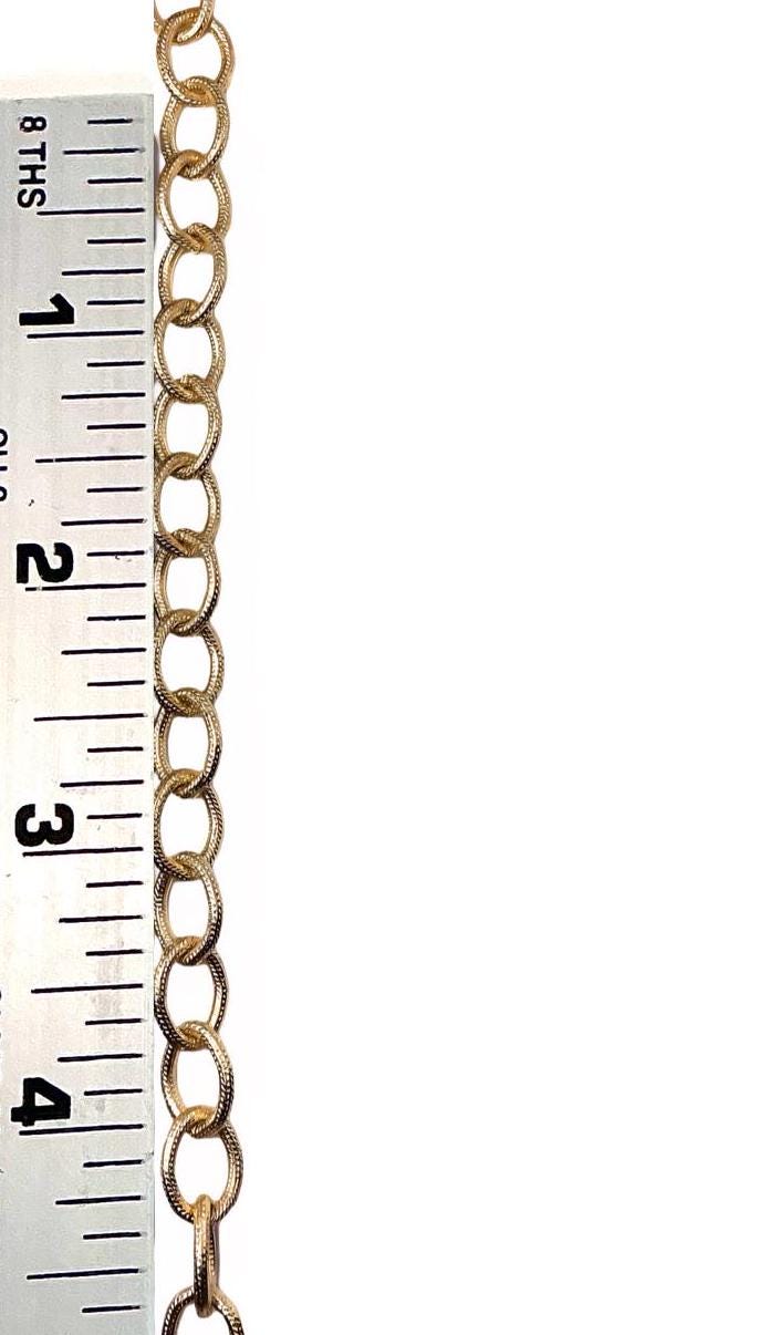 Chunky 11x9mm able Chain, Satin 18k Gold Plated - S059-CH