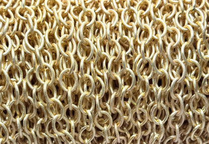 Chunky 11x9mm able Chain, Satin 18k Gold Plated - S059-CH