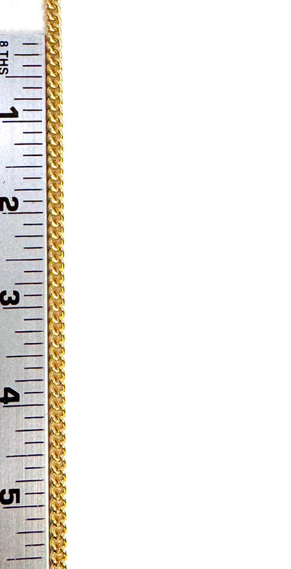 Cadena Delicada Fina, Chapado en Oro de 18k Satinado - S089-CH