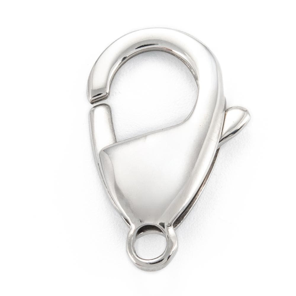 21mm Lobster Claw Clasps, Stainless Steel - SS076